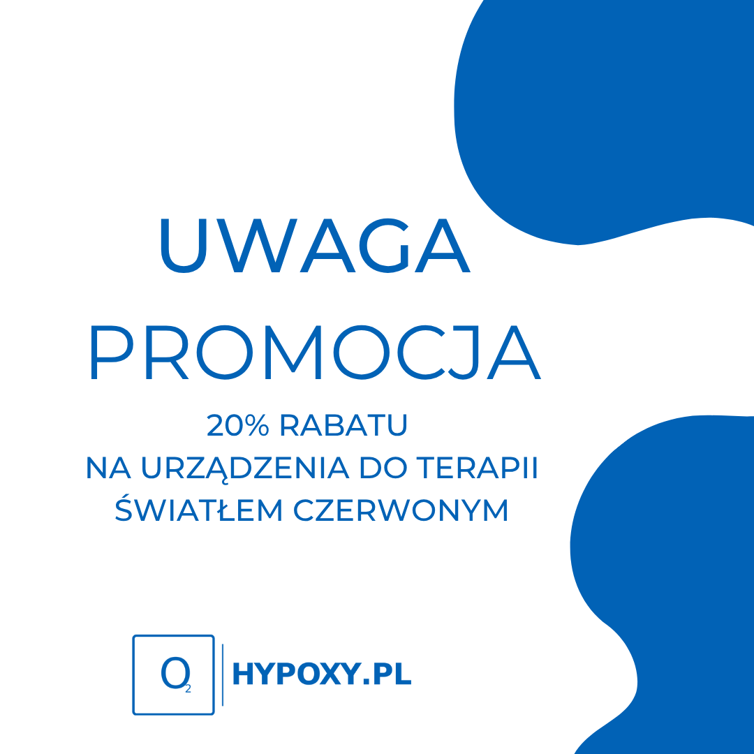 Połącz hipoksję z terapią czerwonym światłem i skorzystaj z 20% rabatu na urządzenia RLT